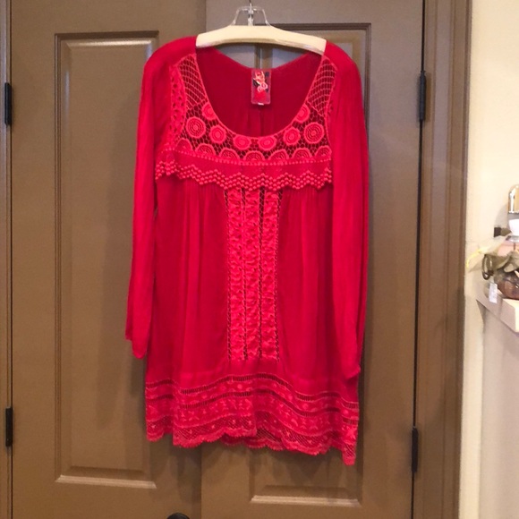 Johnny Was Tops - Johnny Was red tunic